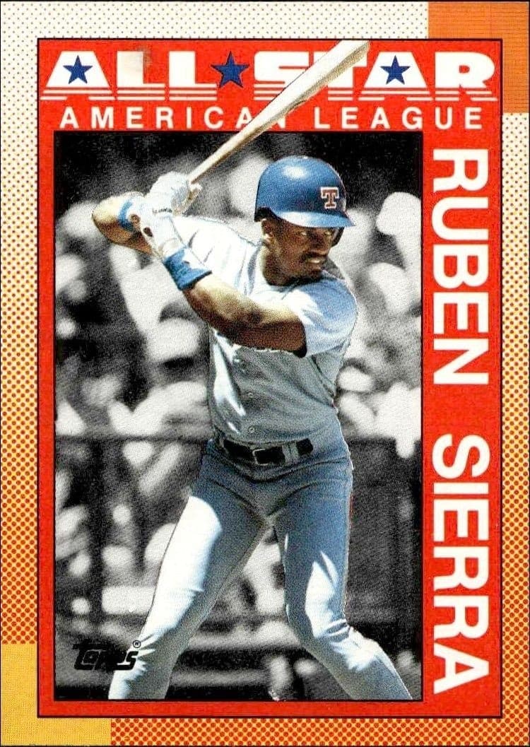 1990 Topps Ruben Sierra #390 trading card