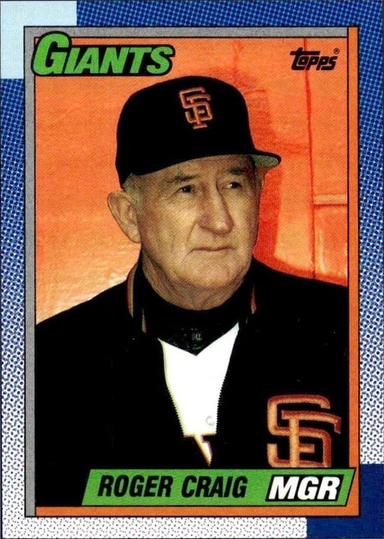 1990 Topps Roger Craig #351 trading card