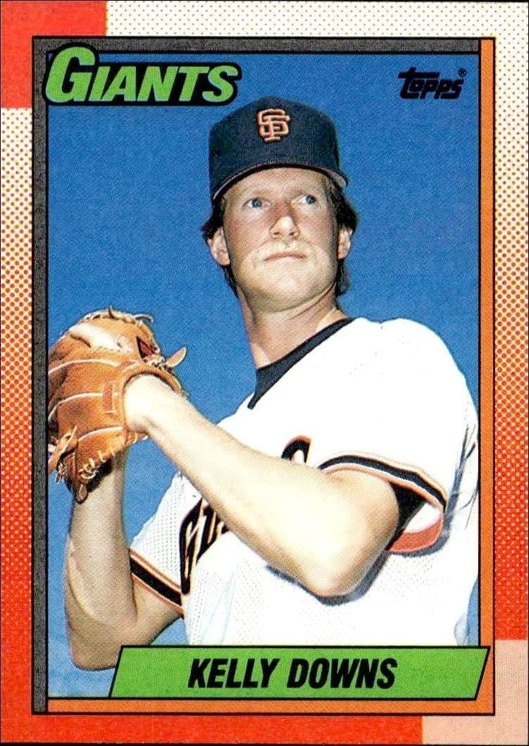 1990 Topps Kelly Downs #17 trading card
