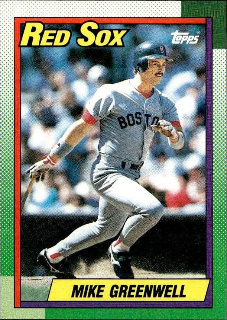 1990 Topps Mike Greenwell #70 trading card