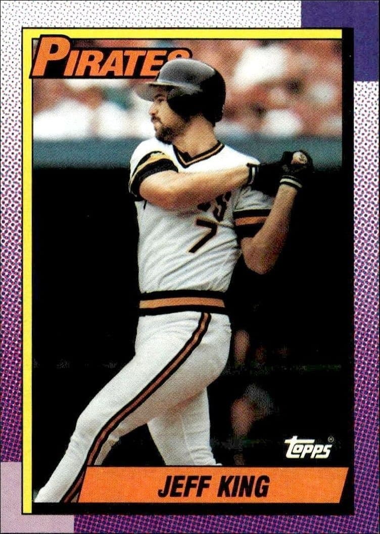 1990 Topps Jeff King #454 trading card