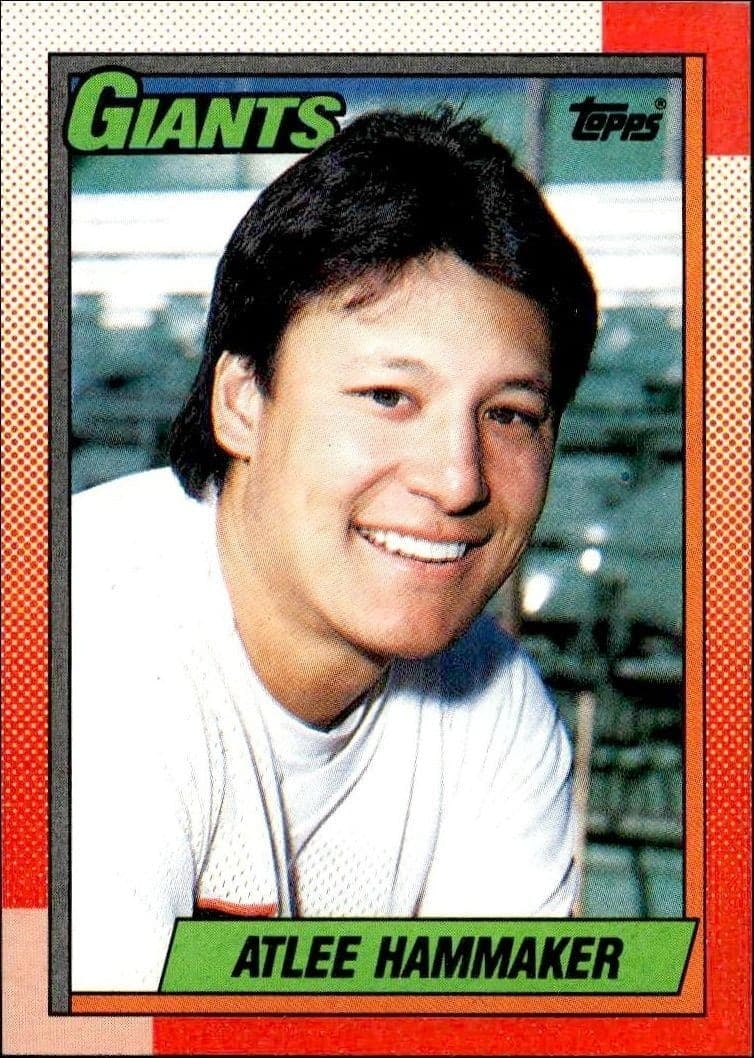 1990 Topps Atlee Hammaker #447 trading card