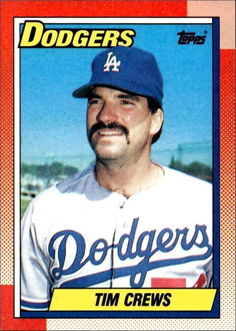 1990 Topps Tim Crews #551 trading card