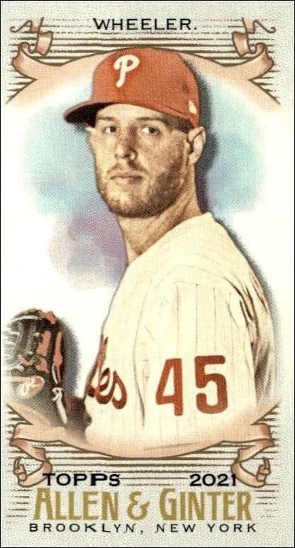2021 Topps Allen & Ginter Zack Wheeler #153 trading card