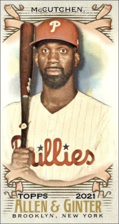 2021 Topps Allen & Ginter Andrew McCutchen #134 trading card