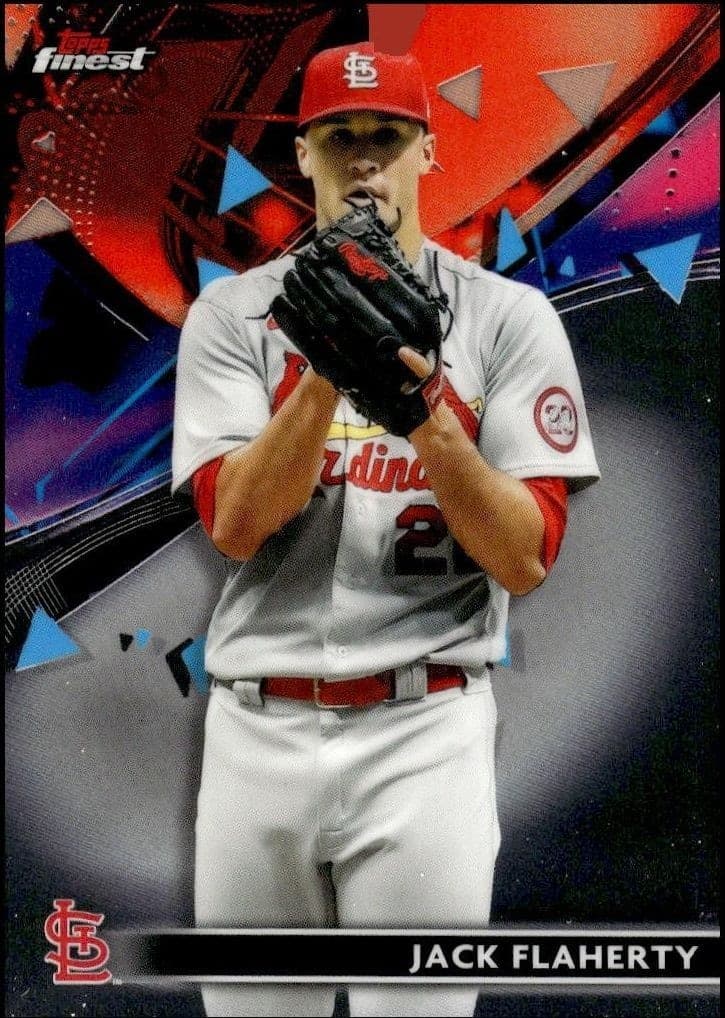 2021 Topps Finest Jack Flaherty #87 trading card