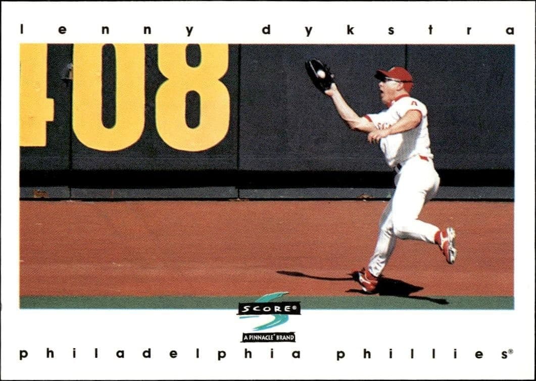 1997 Pinnacle Score Lenny Dykstra #435 baseball trading card front