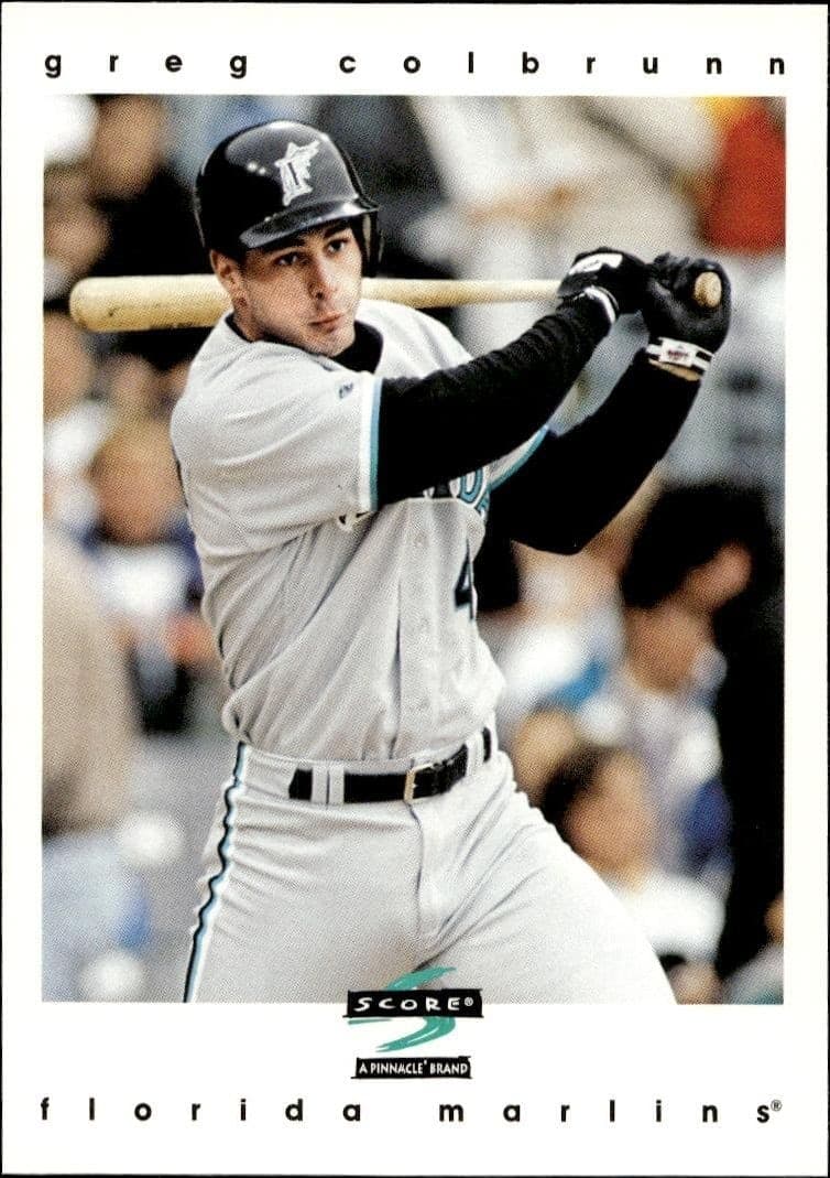 1997 Pinnacle Score Greg Colbrunn #69 baseball trading card front