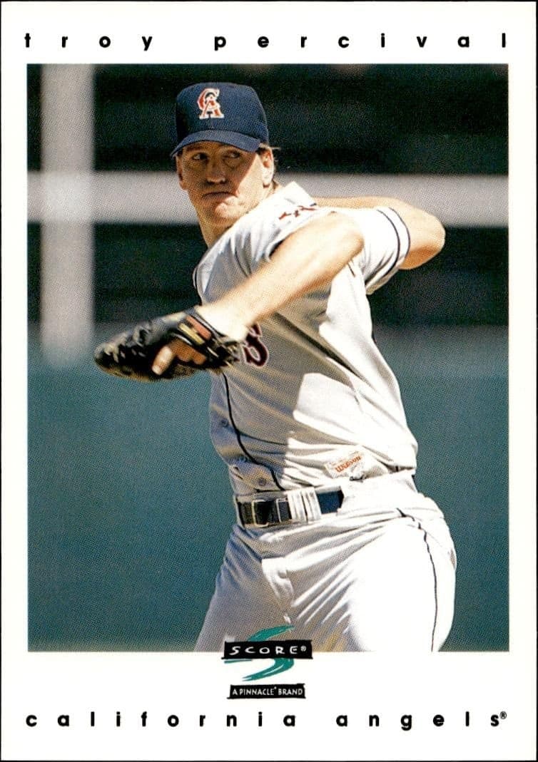 1997 Pinnacle Score Troy Percival #253 baseball trading card front