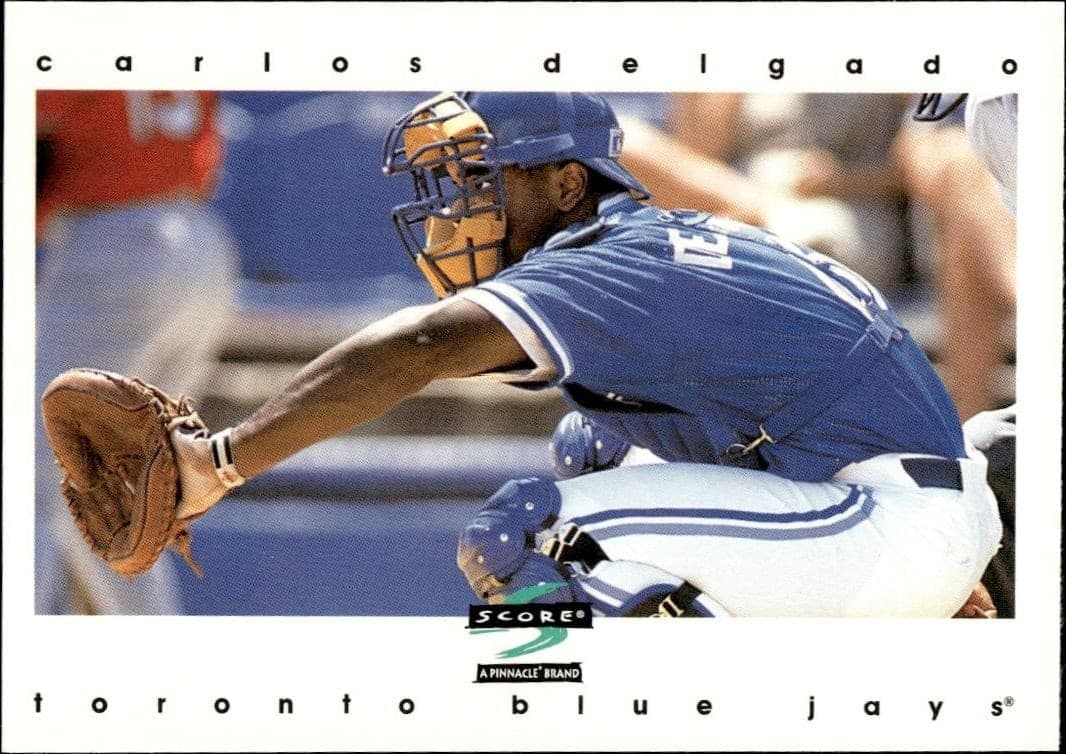 1997 Pinnacle Score Carlos Delgado #92 baseball trading card front