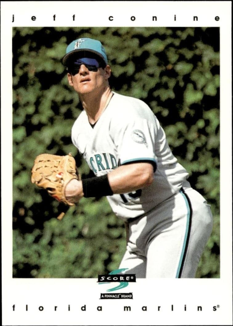 1997 Pinnacle Score Jeff Conine #4 baseball trading card front