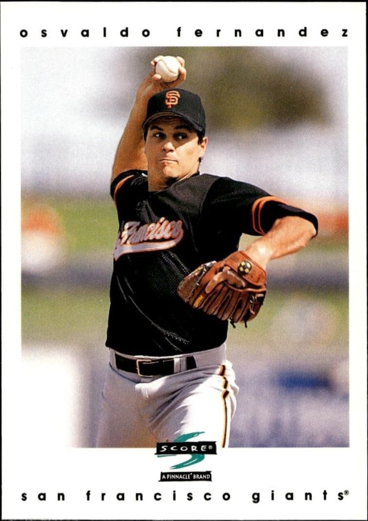 1997 Pinnacle Score Osvaldo Fernandez #300 baseball trading card front