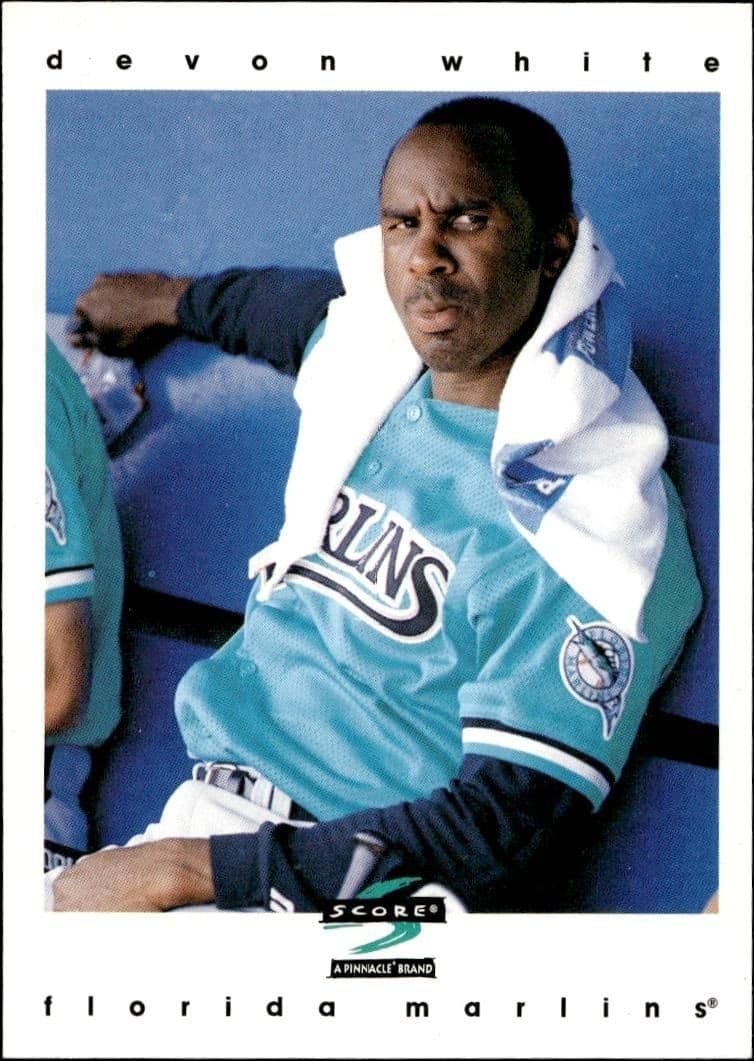 1997 Pinnacle Score Devon White #385 trading card