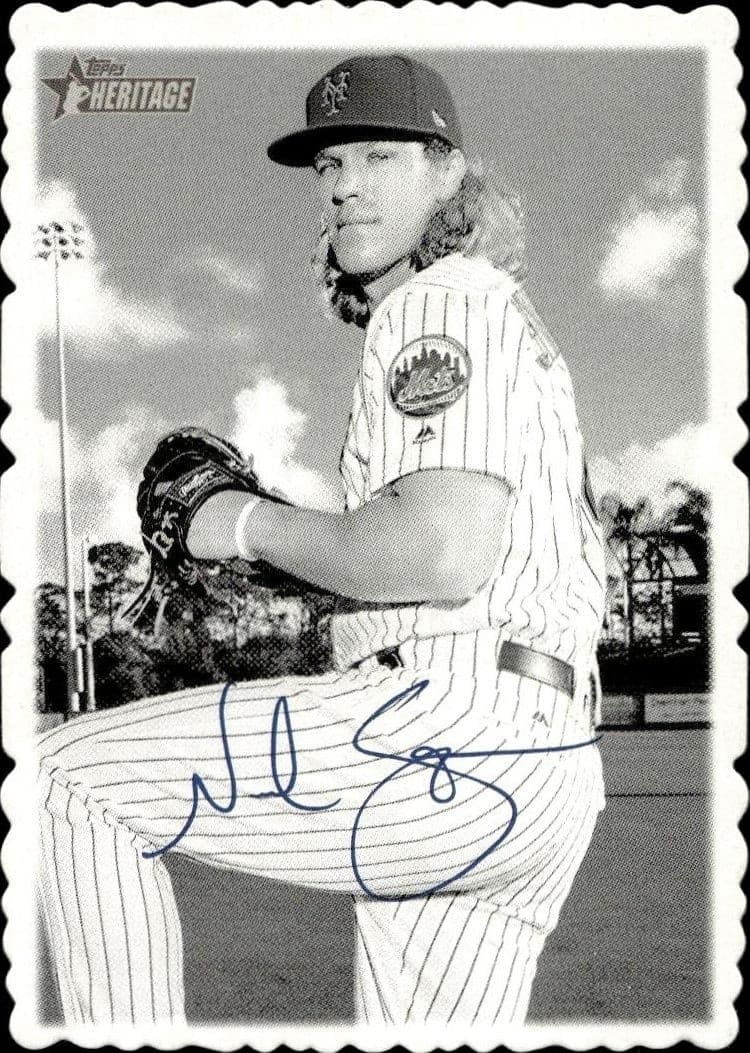 2018 Topps Heritage Noah Syndergaard #10 trading card