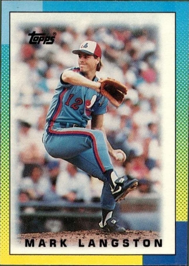 1990 Topps Minis Mark Langston #62 trading card