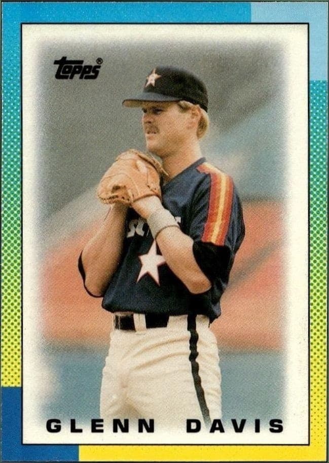1990 Topps Minis Glenn Davis #55 trading card