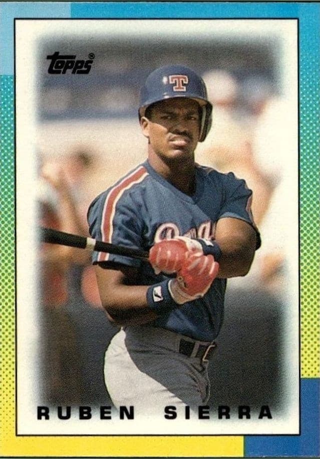 1990 Topps Minis Ruben Sierra #40 trading card