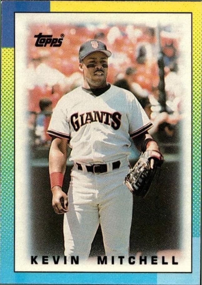 1990 Topps Minis Kevin Mitchell #86 trading card