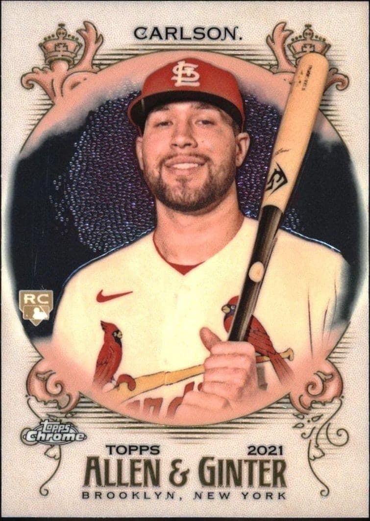 2021 Topps Allen & Ginter Chrome Dylan Carlson #125 trading card