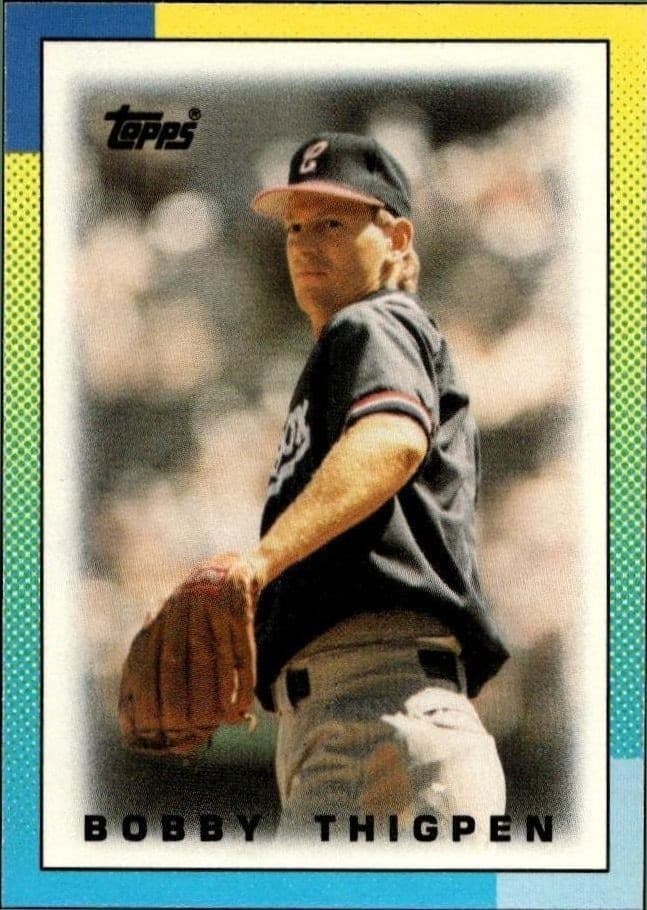 1990 Topps Minis Bobby Thigpen #12 trading card