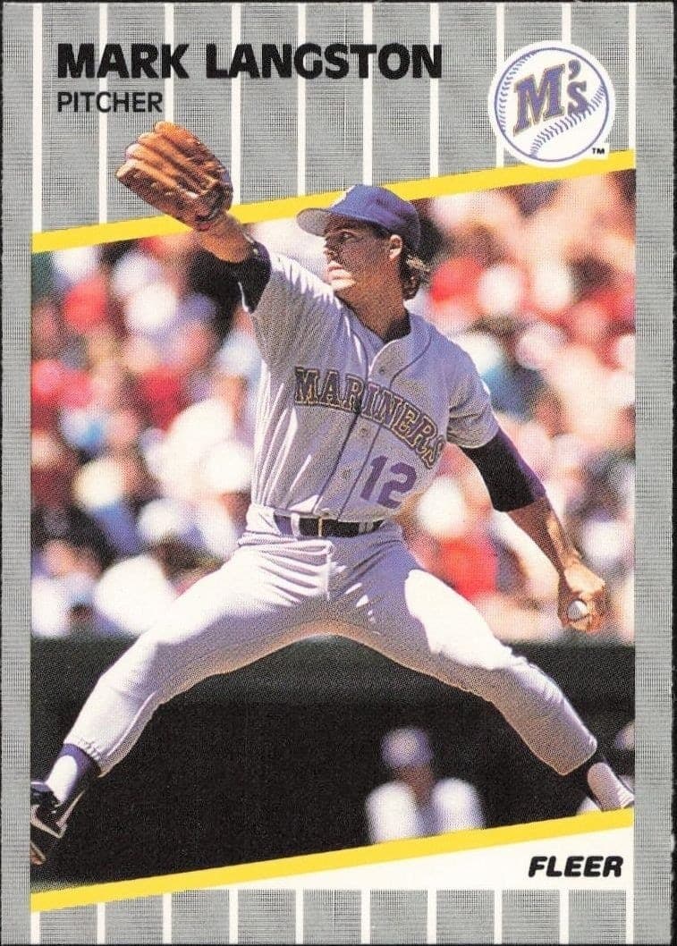 1989 Fleer Mark Langston #551 trading card