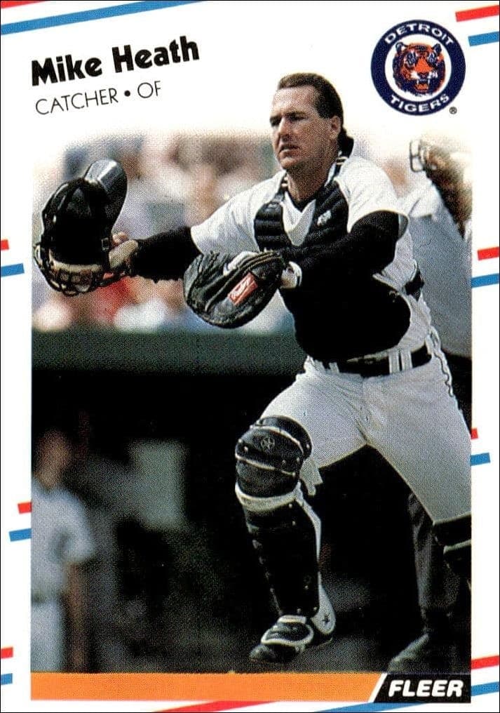 1988 Fleer Mike Heath #56 trading card