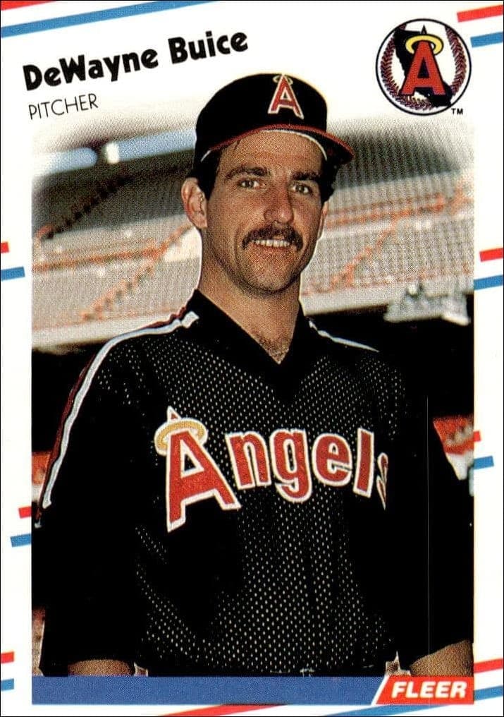 1988 Fleer DeWayne Buice #487 baseball trading card front