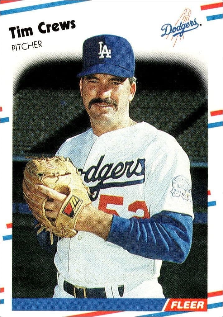 1988 Fleer Tim Crews #511 baseball trading card front