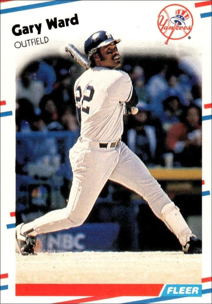 1988 Fleer Gary Ward #224 baseball trading card front