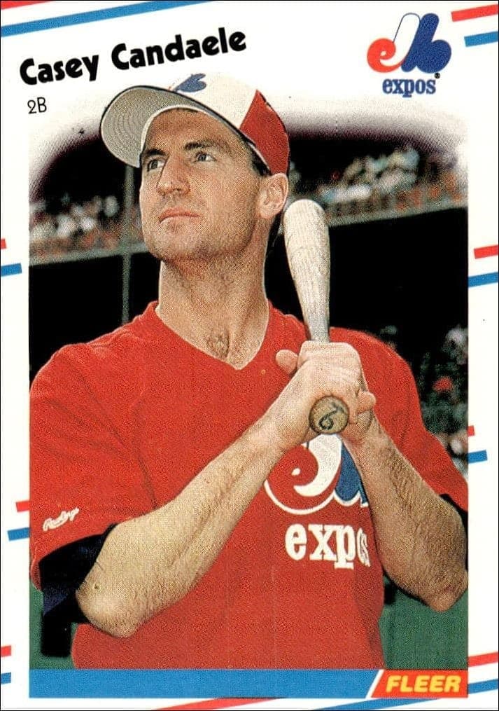 1988 Fleer Casey Candaele #181 baseball trading card front