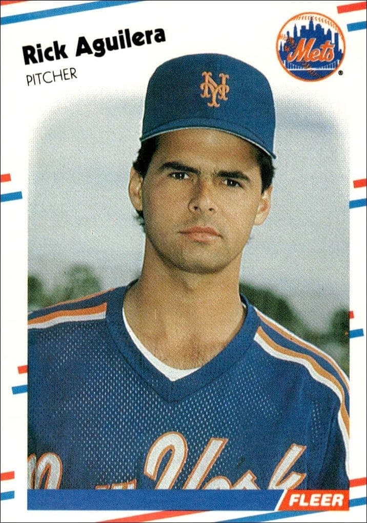 1988 Fleer Rick Aguilera #127 trading card