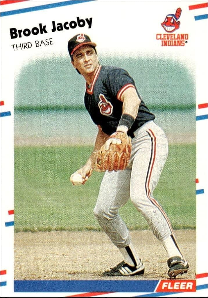 1988 Fleer Brook Jacoby #612 trading card