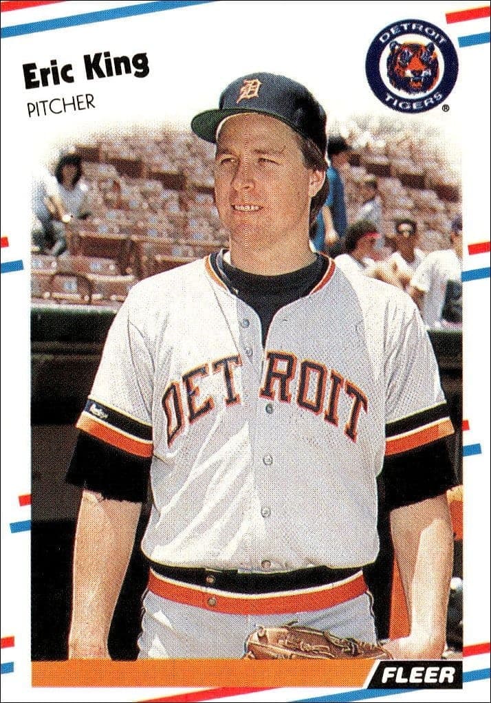 1988 Fleer Eric King #60 trading card