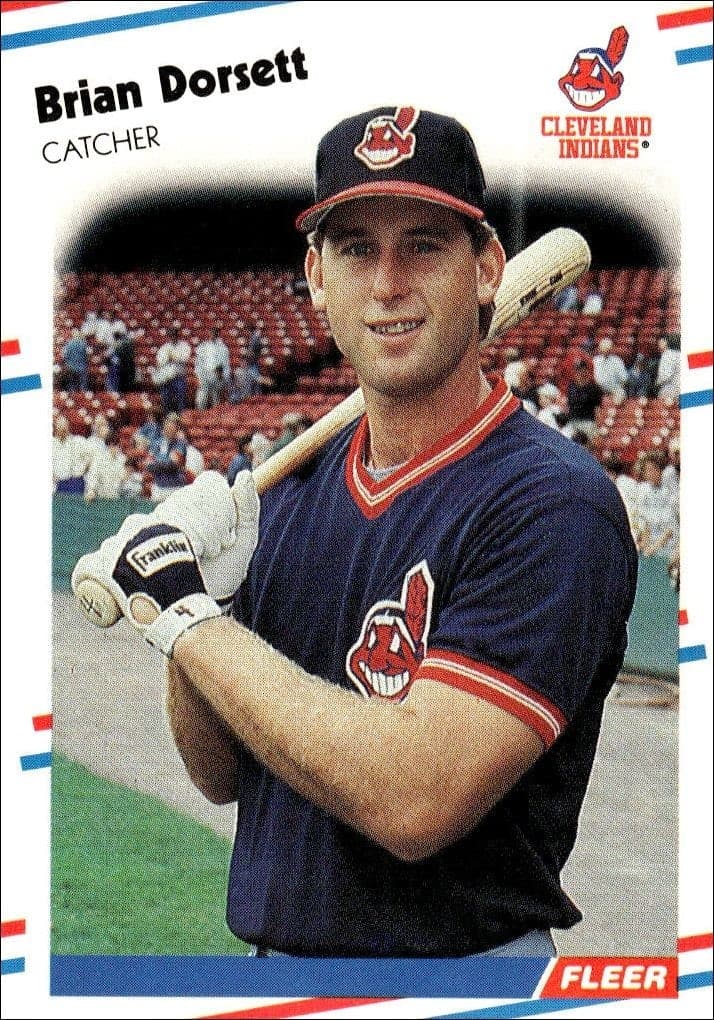 1988 Fleer Brian Dorsett #607 baseball trading card front