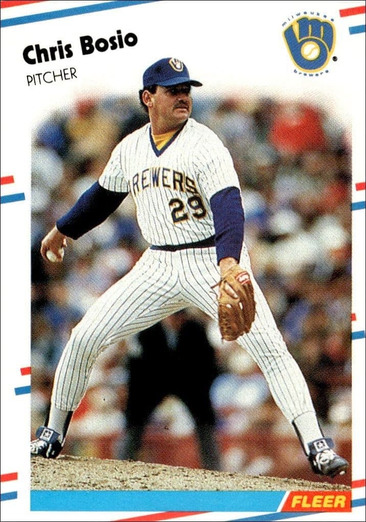 1988 Fleer Chris Bosio #156 trading card