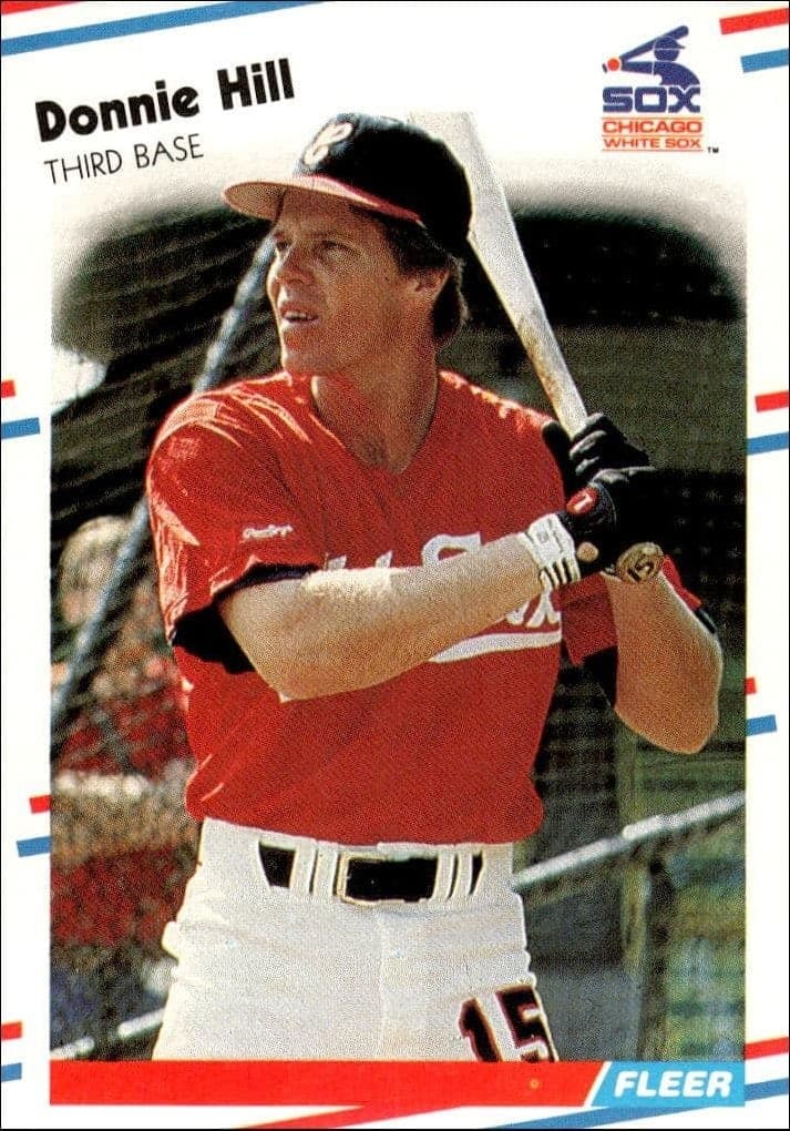 1988 Fleer Donnie Hill #400 baseball trading card front