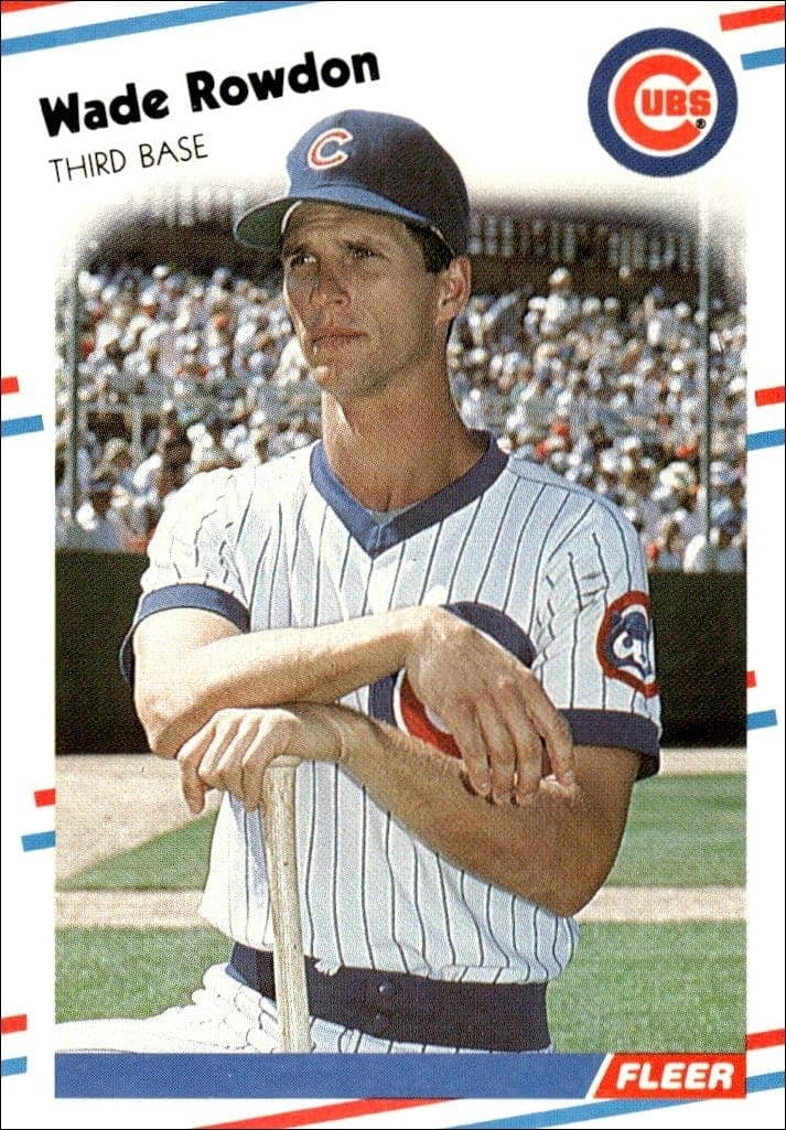 1988 Fleer Wade Rowdon #430 baseball trading card front