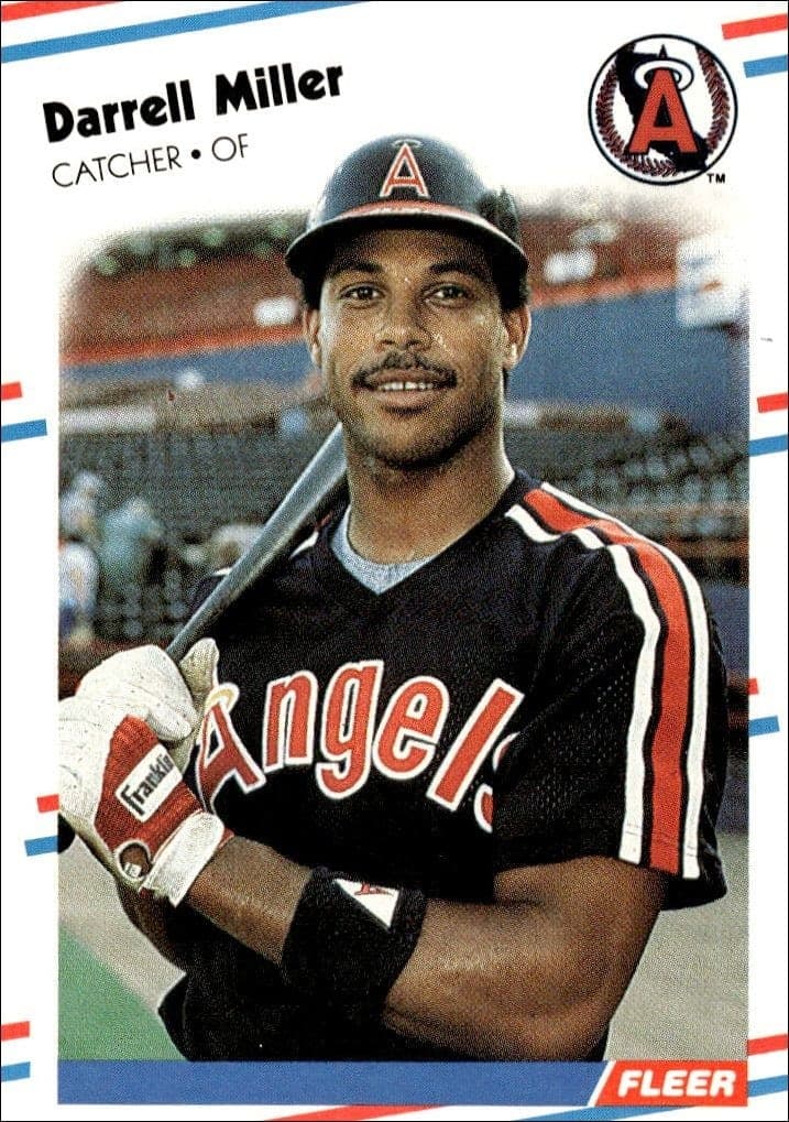 1988 Fleer Darrell Miller #498 baseball trading card front