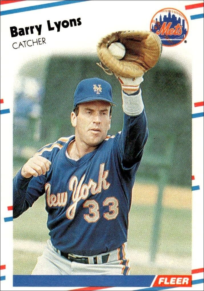 1988 Fleer Barry Lyons #140 baseball trading card front