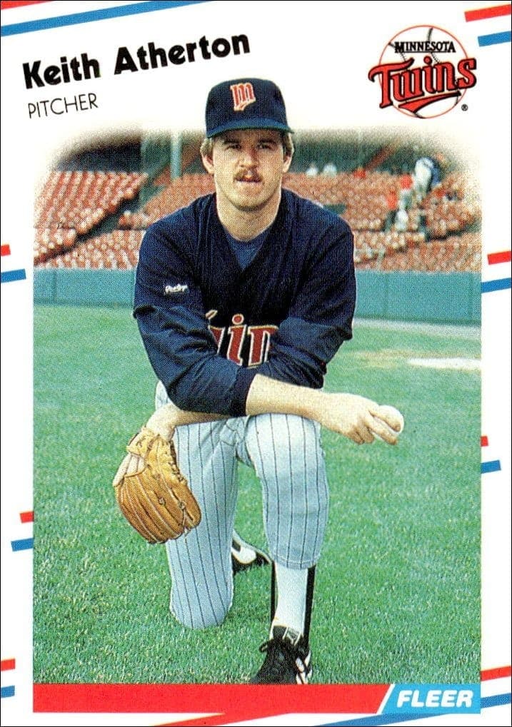 1988 Fleer Keith Atherton #1 trading card