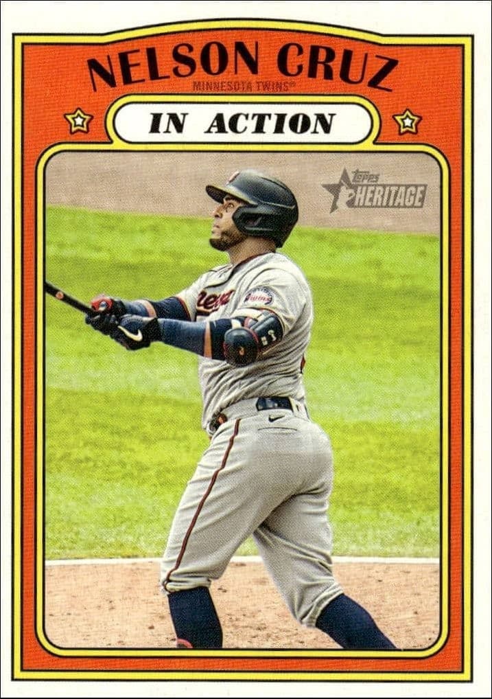 2021 Topps Heritage Nelson Cruz #308 trading card