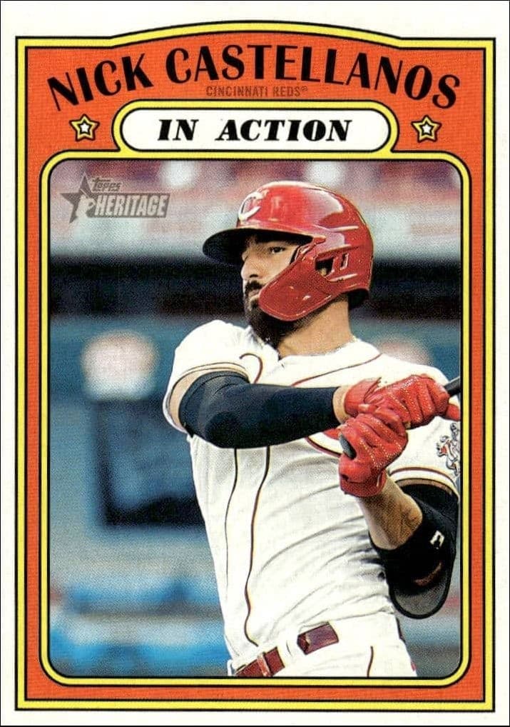 2021 Topps Heritage Nick Castellanos #126 trading card