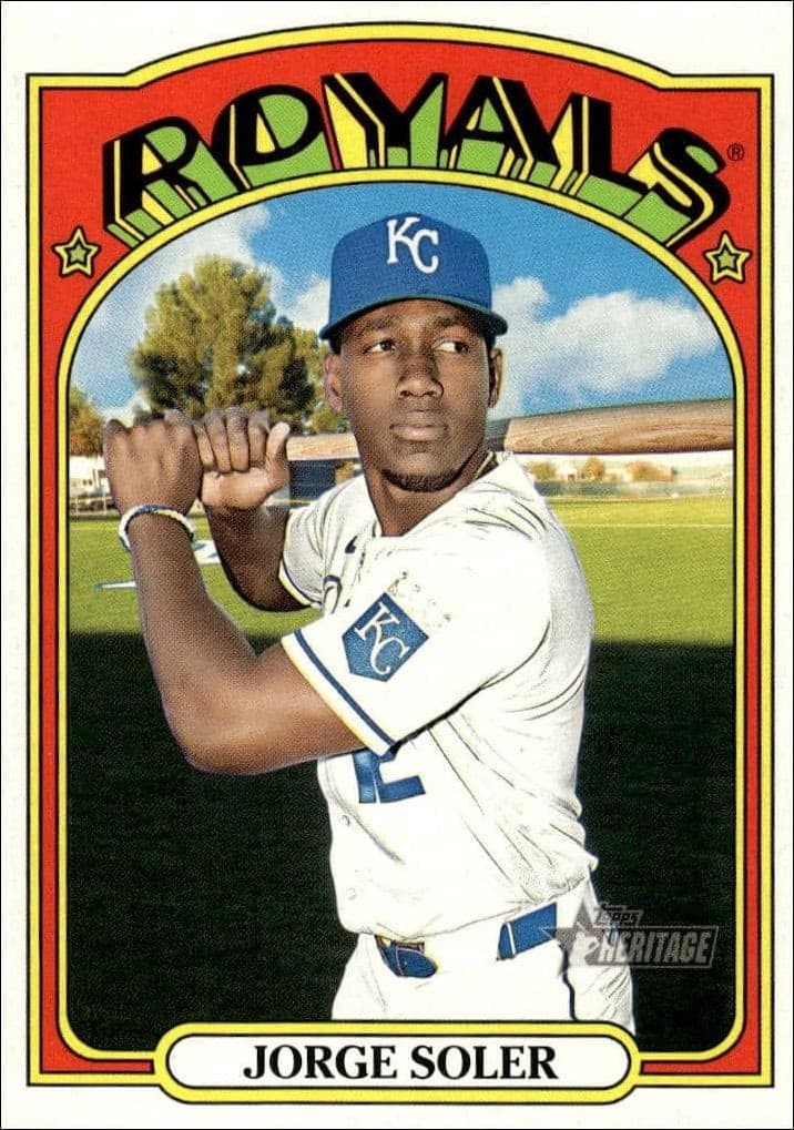 2021 Topps Heritage Jorge Soler #165 trading card