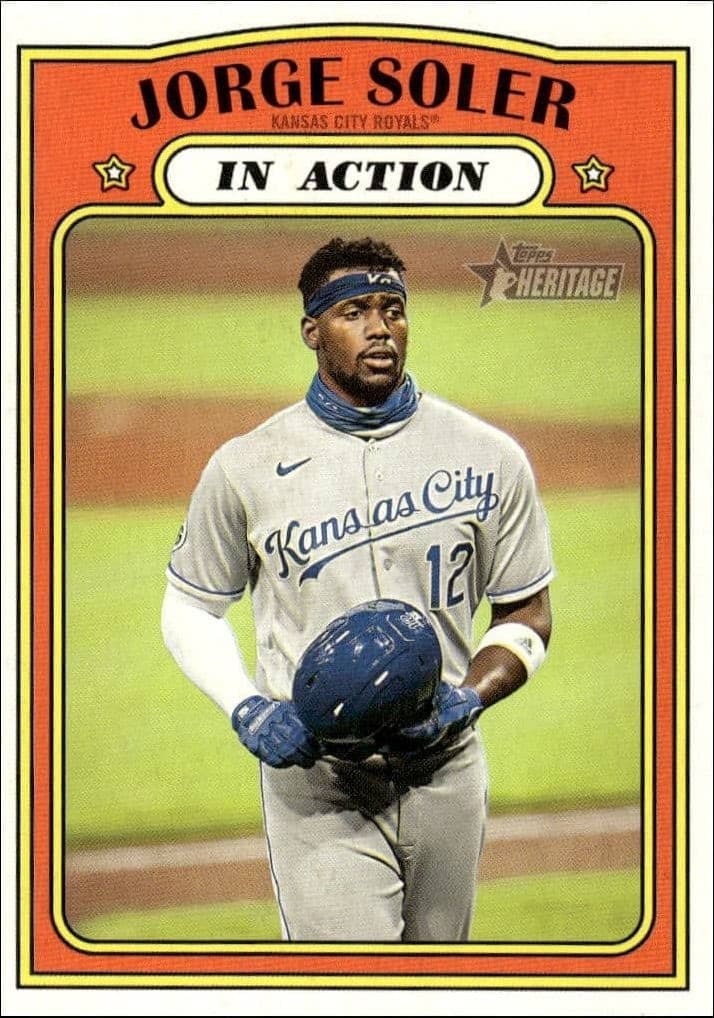 2021 Topps Heritage Jorge Soler #166 trading card