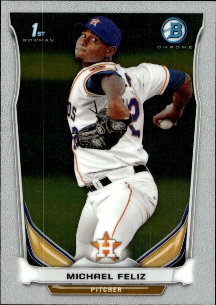 2014 Bowman Chrome Michael Feliz #BCP45 trading card