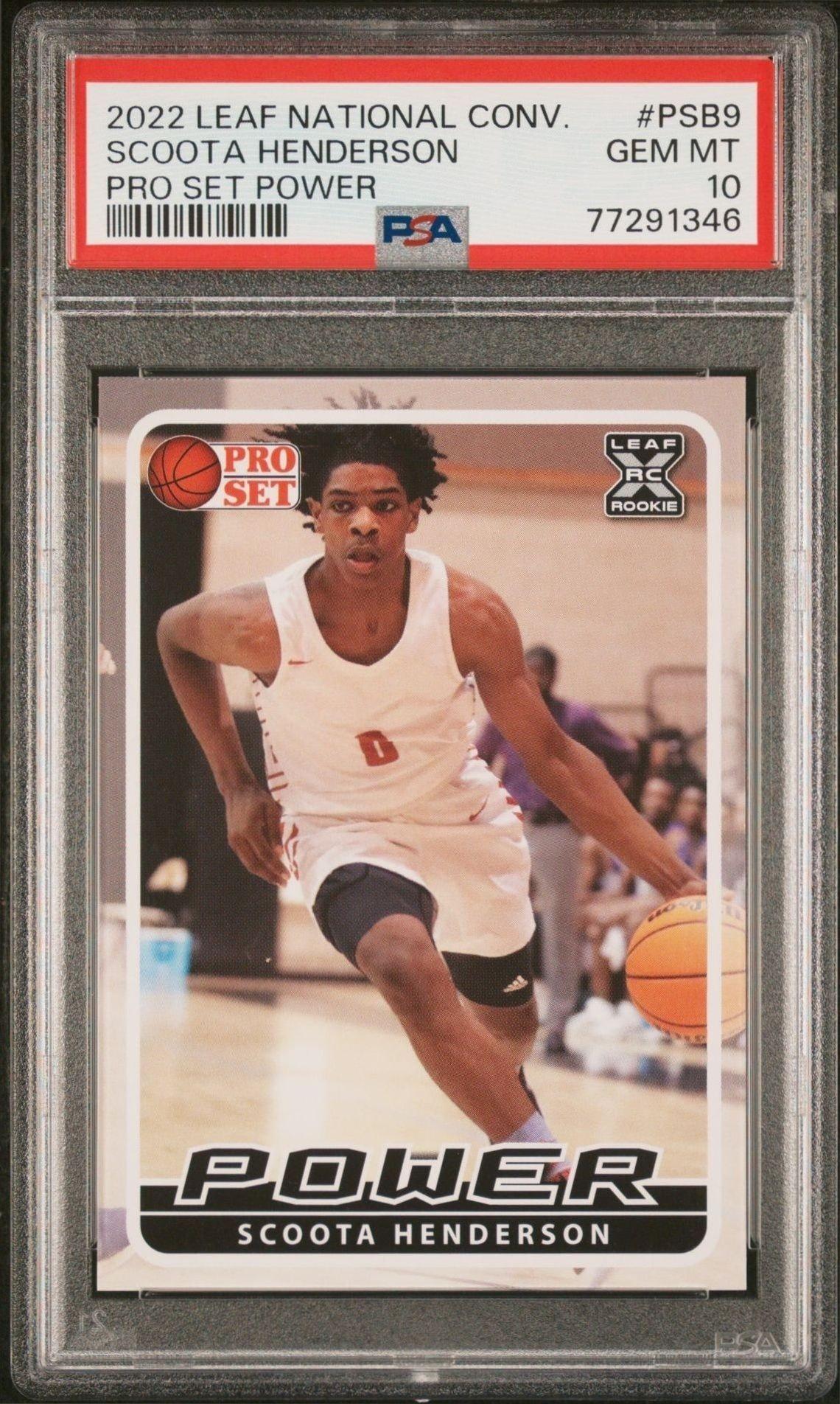 2021-22 Leaf National Convention Scoot Henderson #PSB-09 trading card