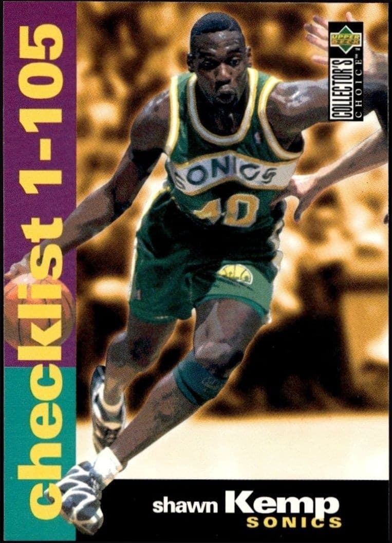 1995-96 Upper-Deck Collector's Choice Shawn Kemp #209 trading card