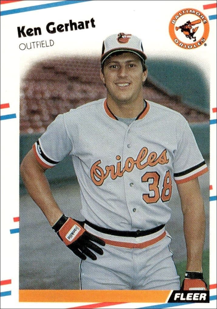 1988 Fleer Ken Gerhart #559 baseball trading card front