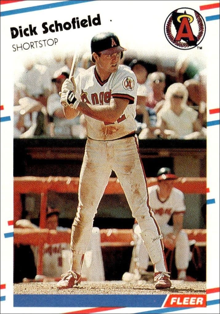 1988 Fleer Dick Schofield #504 trading card