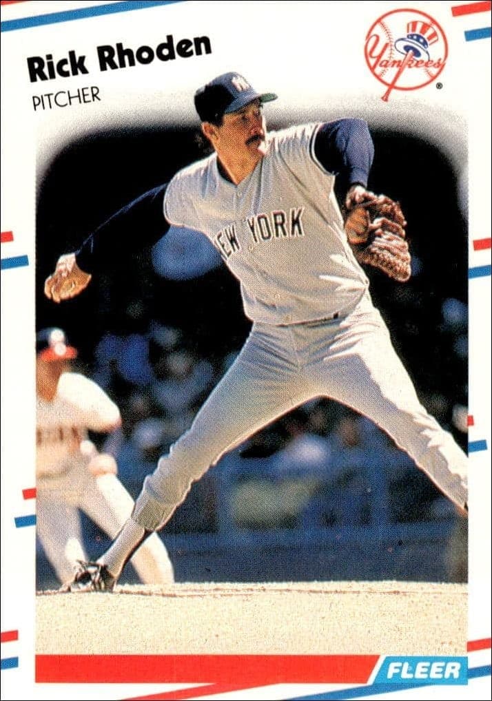 1988 Fleer Rick Rhoden #219 baseball trading card front